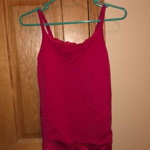 Red tank top
